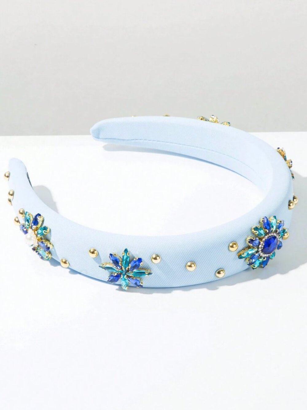 Elegant blue Embellished Headband